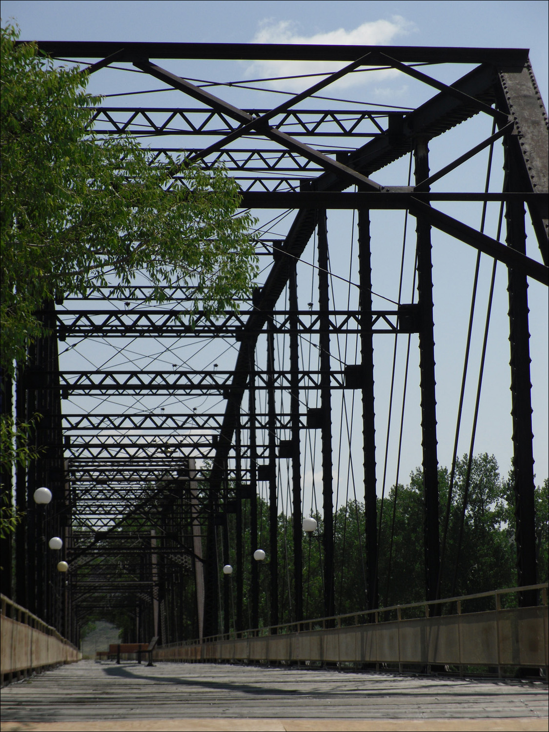 Fort Benton, MT- Old bridge crossing the Missouri River